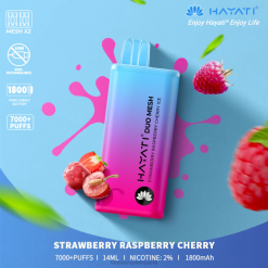 Hayati Duo Mesh desechable 20XX182 - Hayati Vape Flavours fresa frambuesa cereza hielo