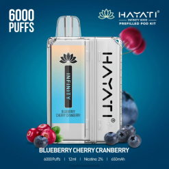 Hayati Infinity 6000 kits de cápsulas 20XX145 - Hayati Vape Review arándano cereza arándano