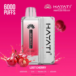 Hayati Infinity 6000 kits de cápsulas 20XX154 - Hayati Vape Near Me cereza perdida