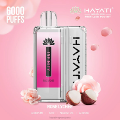 Hayati Infinity 6000 kits de cápsulas 20XX158 - Hayati Flavours España lichi rosa