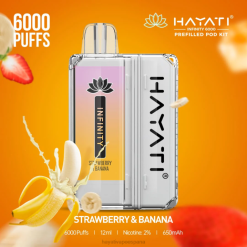 Hayati Infinity 6000 kits de cápsulas 20XX159 - Hayati España Fresa plátano