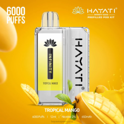 Hayati Infinity 6000 kits de cápsulas 20XX163 - Hayati Vape Liquid mango tropical