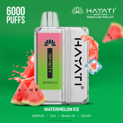 Hayati Infinity 6000 kits de cápsulas 20XX164 - Hayati Vape Near Me hielo de sandia