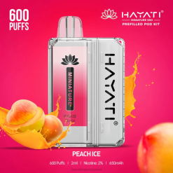 Hayati Miniature kits de 600 cápsulas 20XX41 - Hayati Vape España hielo de durazno