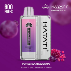 Hayati Miniature kits de 600 cápsulas 20XX42 - Hayati Vape Flavours granada y uva
