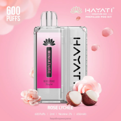 Hayati Miniature kits de 600 cápsulas 20XX44 - Hayati Vape Near Me lichi rosa