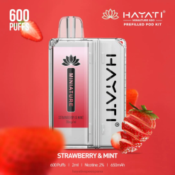 Hayati Miniature kits de 600 cápsulas 20XX46 - Hayati Flavour List fresa y menta