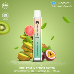 Hayati Pro Mini desechable 20XX13 - Hayati Vape Liquid cuava de maracuyá y kiwi