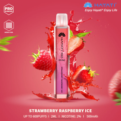 Hayati Pro Mini desechable 20XX22 - Hayati Vape Flavours hielo de fresa y frambuesa