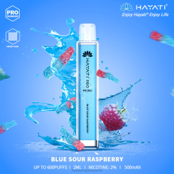 Hayati Pro Mini desechable 20XX4 - Hayati Vape Near Me frambuesa agria azul