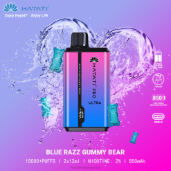 Hayati Pro Ultra desechables 15000 inhalaciones 20XX194 - Hayati Vape Near Me osito de goma razz azul