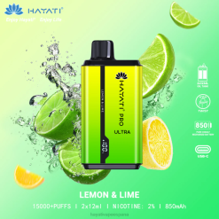 Hayati Pro Ultra desechables 15000 inhalaciones 20XX203 - Hayati Vape Liquid Lima Limon