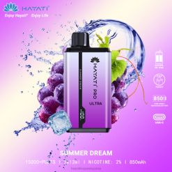 Hayati Pro Ultra desechables 15000 inhalaciones 20XX212 - Hayati Vape Flavours sueño de verano