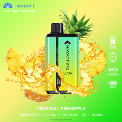 Hayati Pro Ultra desechables 15000 inhalaciones 20XX213 - Hayati Vape Liquid piña tropical