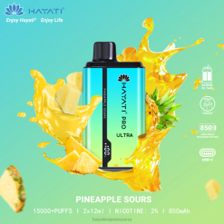 Hayati Pro Ultra desechables 15000 inhalaciones 20XX223 - Hayati Vape Liquid amargo de piña