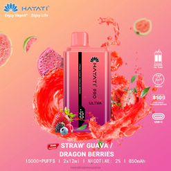 Hayati Pro Ultra desechables 15000 inhalaciones 20XX224 - Hayati Vape Near Me fresa guayaba/bayas de dragón