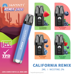Hayati Remix sistema de cápsulas precargadas 2400 inhalaciones 20XX51 - Hayati Vape España remezcla de california