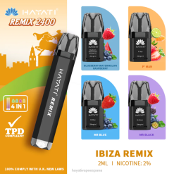 Hayati Remix sistema de cápsulas precargadas 2400 inhalaciones 20XX55 - Hayati Vape Review remezcla de ibiza