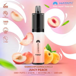 Hayati Twist desechable 20XX72 - Hayati Vape Flavours Durazno jugoso