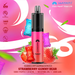 Hayati Twist desechable 20XX82 - Hayati Vape Flavours osito de goma de fresa